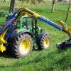 Marolin M628 Flex maaiarm (armmaaier) met klepelmaaier op John Deere tractor