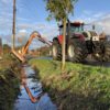 Marolin M 600 maaiarm (armmaaier) met klepelmaaier op Steyr tractor