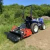 Muratori MZ62SXL overtopfrees op Iseki tractor voor grondbewerking - Enfouisseuses de cailloux