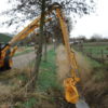 Maaikorf MRL op maaiarm Herder op John Deere tractor - armmaaier