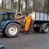 Votex VT 850 zuigwagen op New Holland tractor