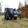 Aanbouwframe Puma 2803 met zaagunit LRS Greentec op New Holland tractor