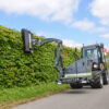 Maaiarm Scorpion 430 Basic Front met heggenmulcher Greentec op Giant wiellader - armmaaier voor frontmontage - mulcher - mulchdek - mulchingkit